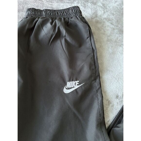 Nike Windbreaker Track Pants Blue Tag Mens Size XXL Nike Spell Out Black READ - Picture 2 of 11